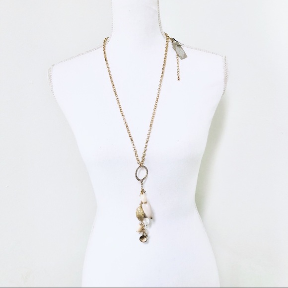 🟣 Chico’s | Long 15" Seashore Gold Necklace - Picture 2 of 4